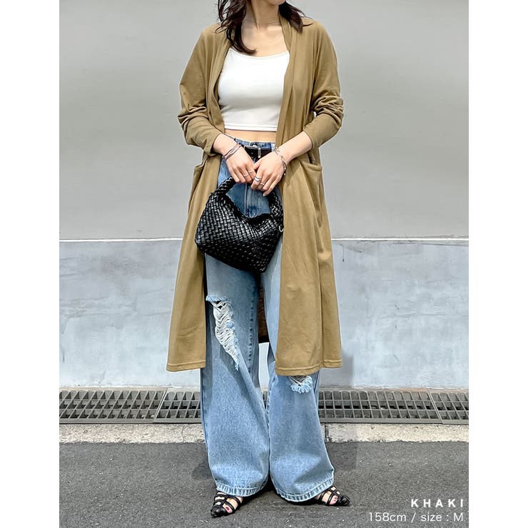 [UVカット]天竺ロングカーディガン | Re:EDIT | 詳細画像14 