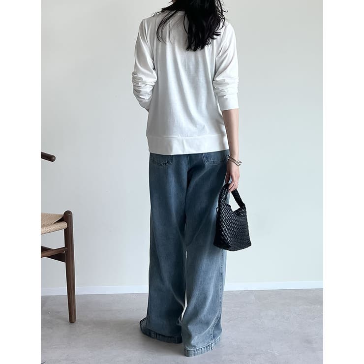 [UVカット]天竺Vネックカーディガン | Re:EDIT | 詳細画像25 