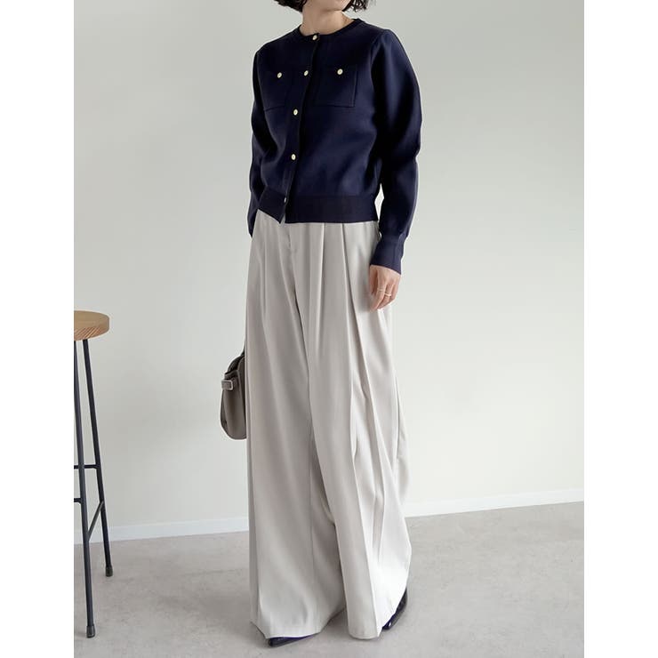 金釦スポンジニットカーディガン | Re:EDIT | 詳細画像11 