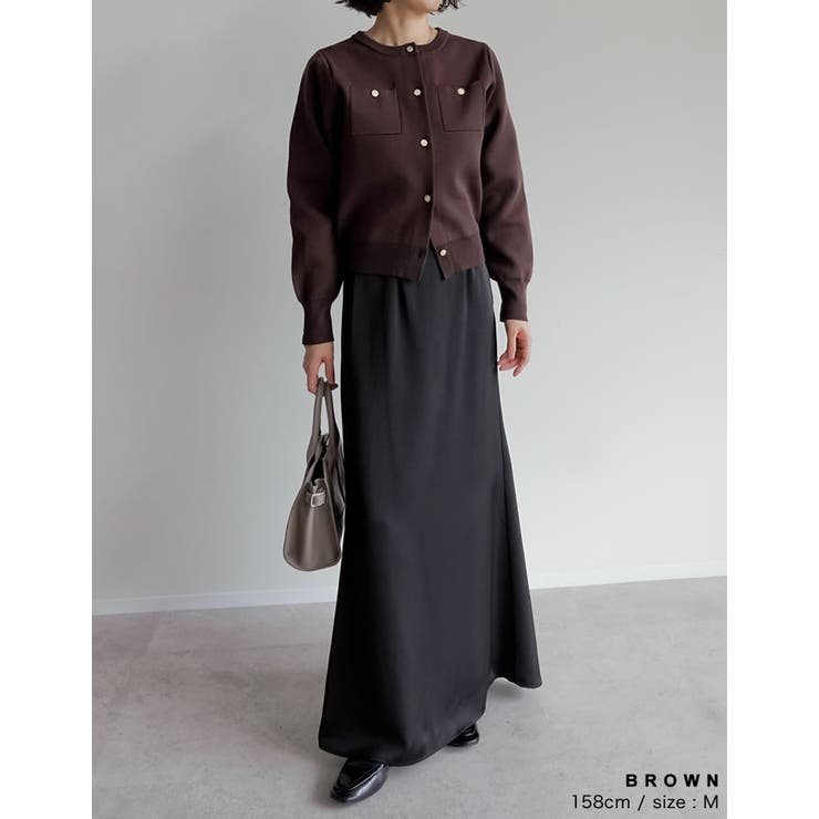 金釦スポンジニットカーディガン | Re:EDIT | 詳細画像13 