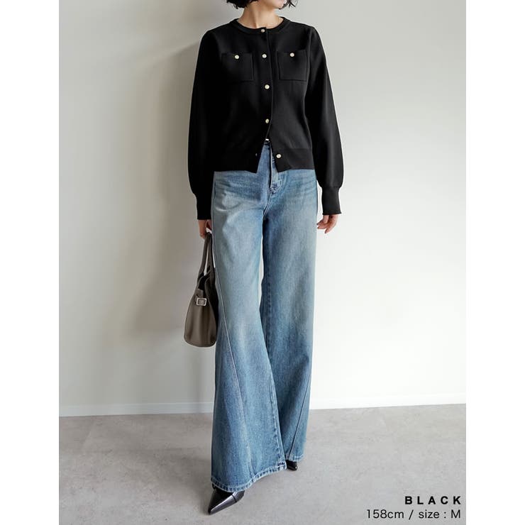 金釦スポンジニットカーディガン | Re:EDIT | 詳細画像6 