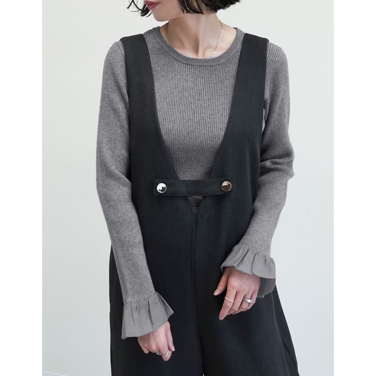 袖オーガンジーフリルニットトップス | Re:EDIT | 詳細画像14 