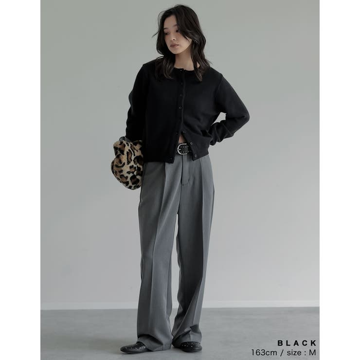 [2025AW COLLECTION]配色アルパカタッチニットカーディガン | Re:EDIT | 詳細画像25 