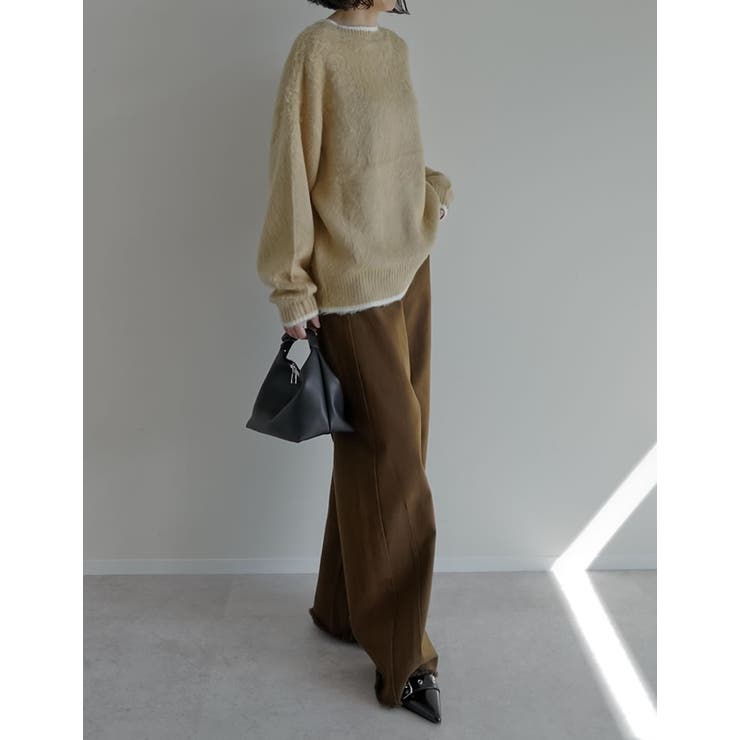 [2025AW COLLECTION]配色モヘアライクシャギーニットトップス | Re:EDIT | 詳細画像26 