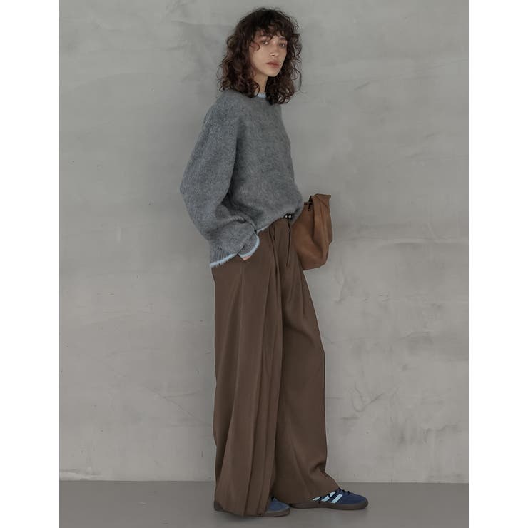 [2025AW COLLECTION]配色モヘアライクシャギーニットトップス | Re:EDIT | 詳細画像28 