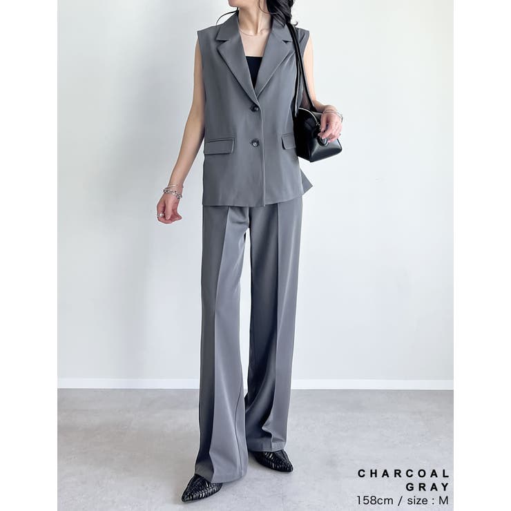 [CoolWork][接触冷感][低身長 高身長サイズ有]冷感ツイルストレートス… | Re:EDIT | 詳細画像27 