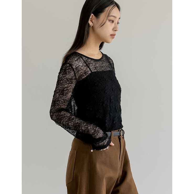 ストレッチシアーレーストップス | Re:EDIT | 詳細画像11 