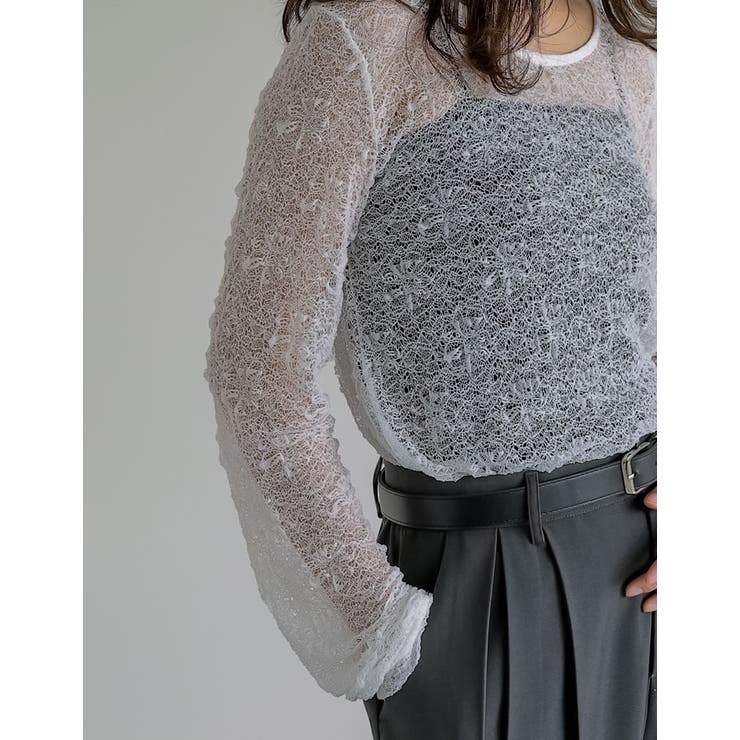 ストレッチシアーレーストップス | Re:EDIT | 詳細画像17 