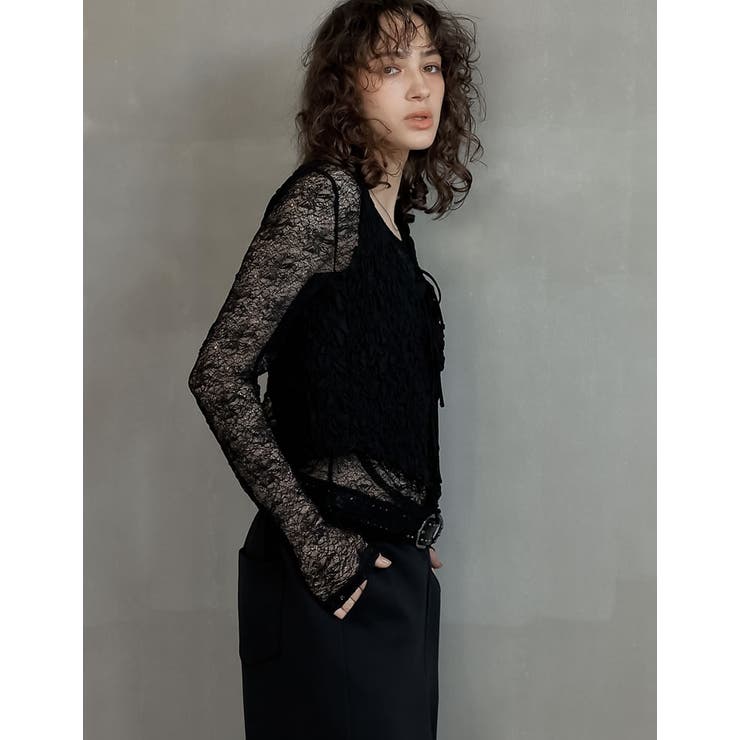 ストレッチシアーレーストップス | Re:EDIT | 詳細画像3 