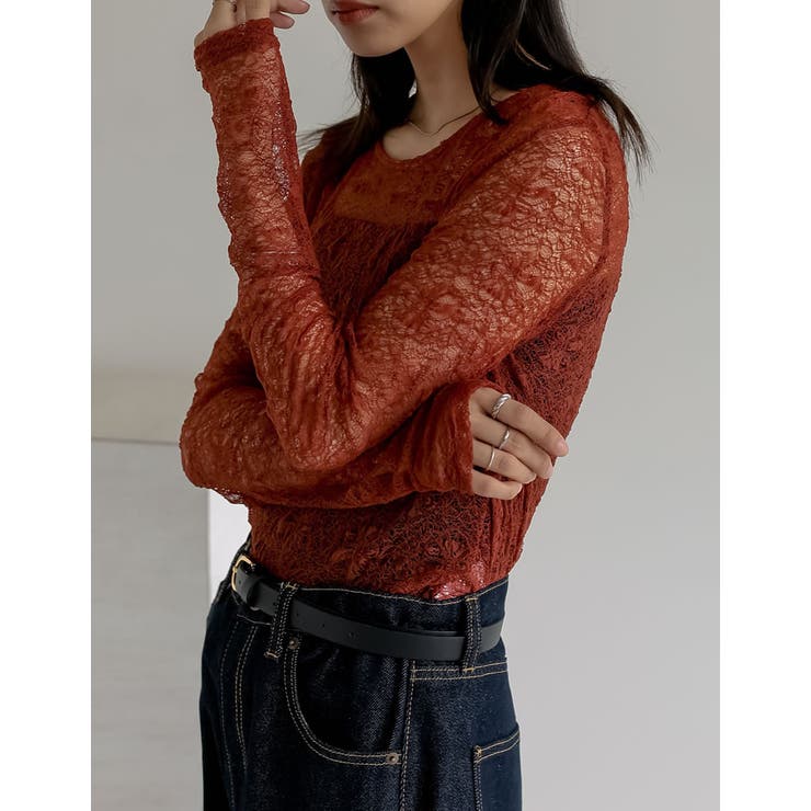 ストレッチシアーレーストップス | Re:EDIT | 詳細画像22 