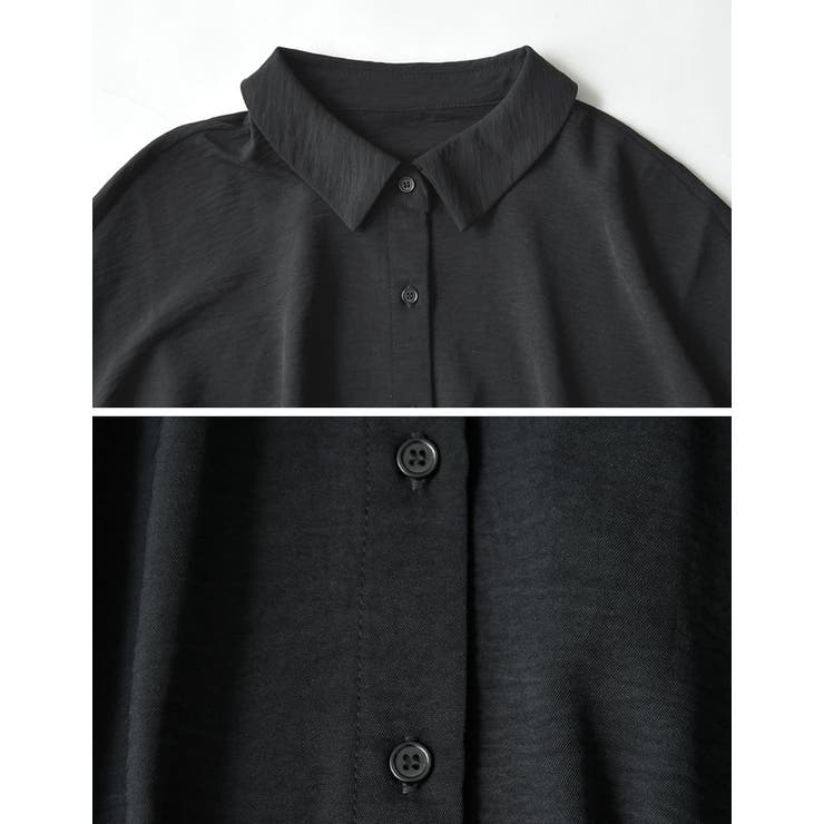 [接触冷感][UVカット]ポーラウエストタック2WAYスリーブシャツ | Re:EDIT | 詳細画像14 