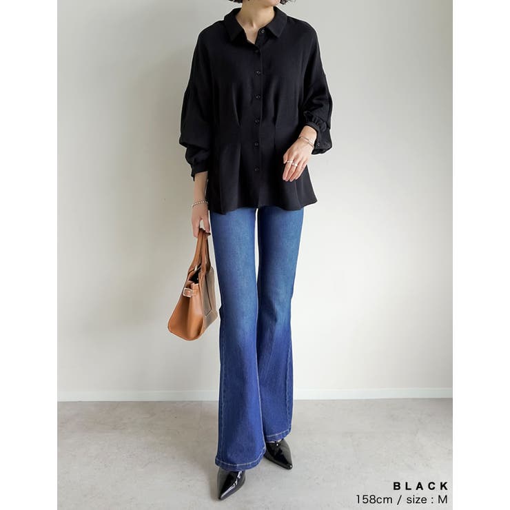 [接触冷感][UVカット]ポーラウエストタック2WAYスリーブシャツ | Re:EDIT | 詳細画像6 