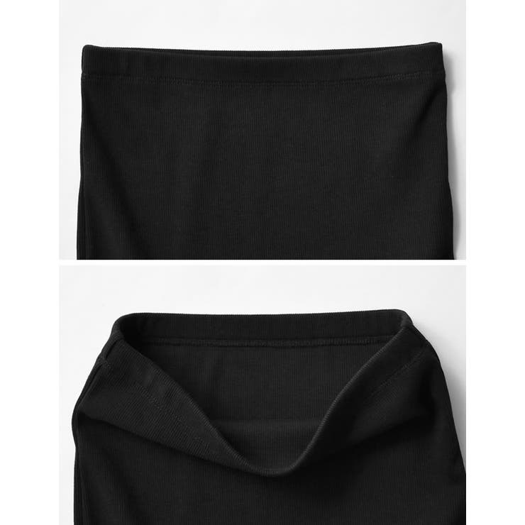 テレコリブ×マットタフタバルーンヘムペプラムベアトップス | Re:EDIT | 詳細画像13 