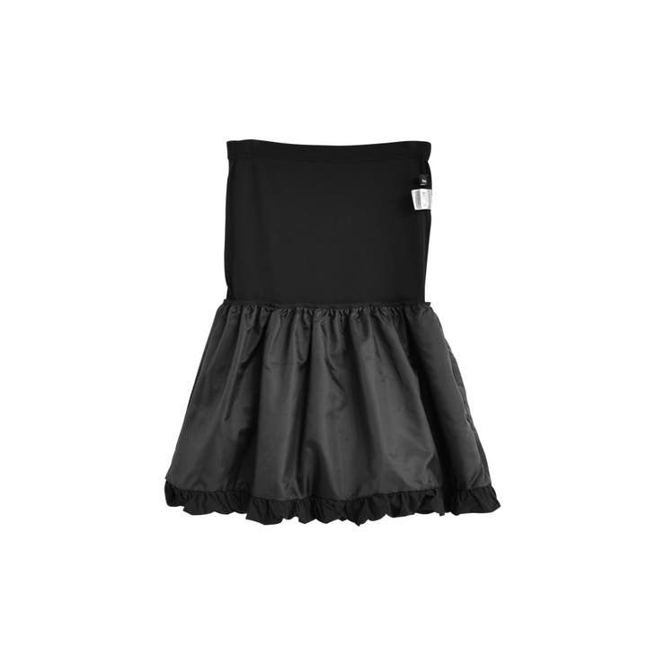 テレコリブ×マットタフタバルーンヘムペプラムベアトップス | Re:EDIT | 詳細画像15 