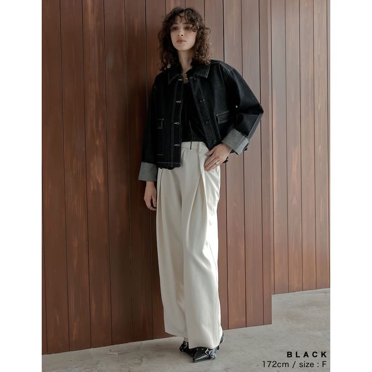 [2025AW COLLECTION]デニムショートカバーオール | Re:EDIT | 詳細画像9 