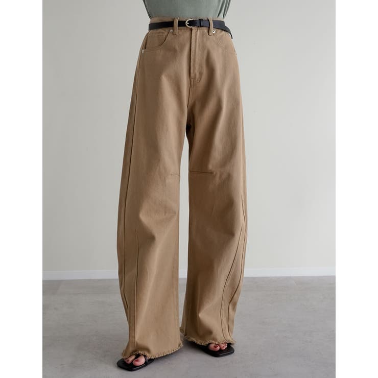 [低身長/高身長サイズ有]カツラギバレルレッグカーブパンツ | Re:EDIT | 詳細画像11 