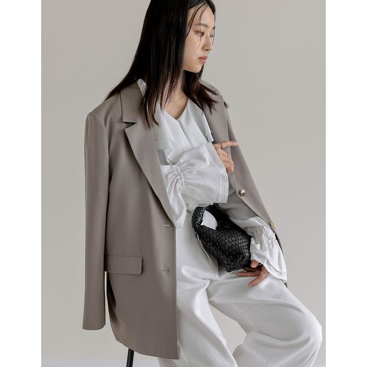 シアーエアリーラッフルカラーブラウス | Re:EDIT | 詳細画像18 