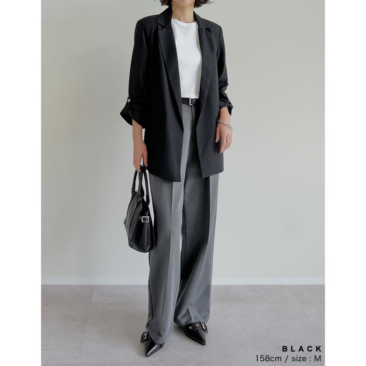 ギャザースリーブテーラードジャケット | Re:EDIT | 詳細画像6 