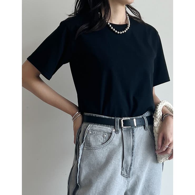 [UVカット][汗じみ防止][両面撥水加工]コットン天竺半袖Tシャツ | Re:EDIT | 詳細画像11 