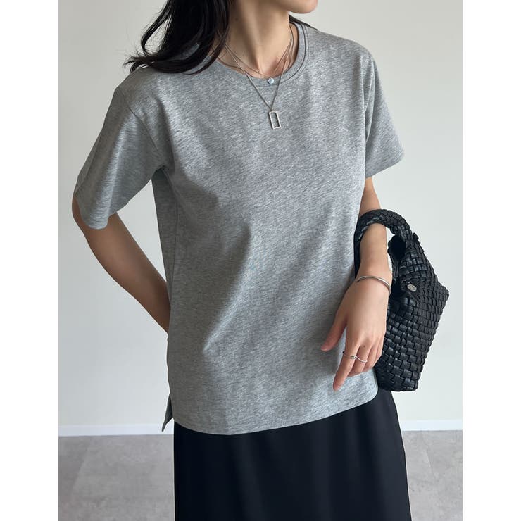 [UVカット][汗じみ防止][両面撥水加工]コットン天竺半袖Tシャツ | Re:EDIT | 詳細画像3 