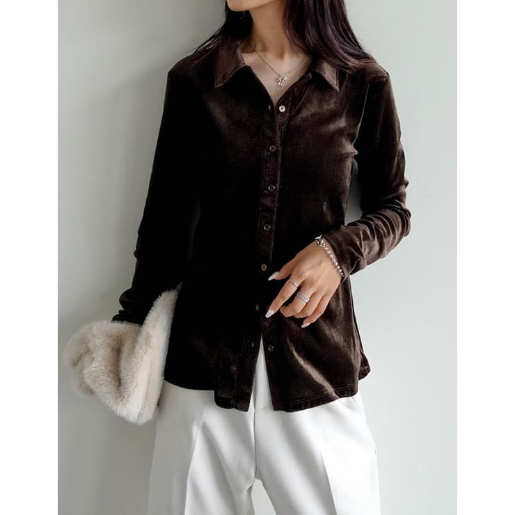 シアーベロアシャツ | Re:EDIT | 詳細画像4 