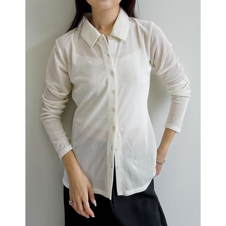 シアーベロアシャツ | Re:EDIT | 詳細画像8 