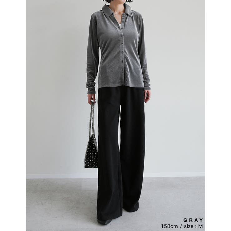 シアーベロアシャツ | Re:EDIT | 詳細画像10 