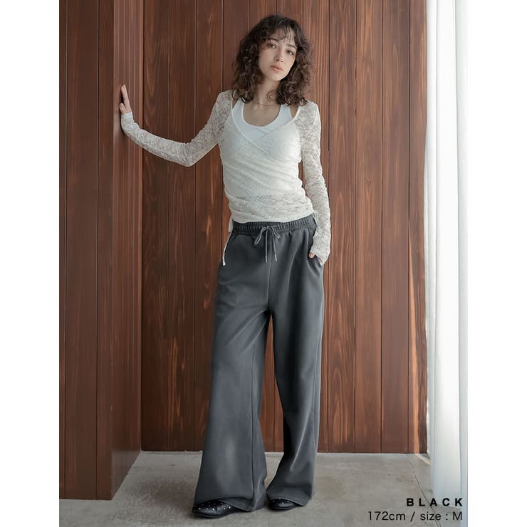 [2025AW COLLECTION]カットレースカシュクールトップス | Re:EDIT | 詳細画像6 