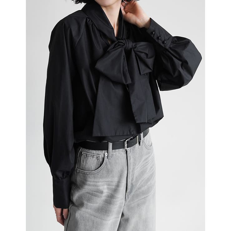 ブロードボウタイブラウス | Re:EDIT | 詳細画像6 