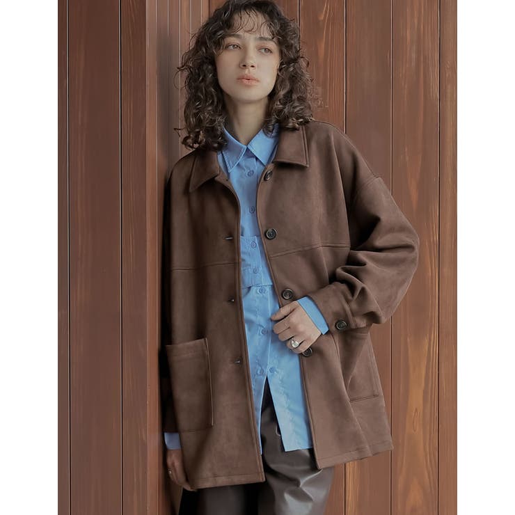 [2025AW COLLECTION]フェイクスウェードシャツジャケット | Re:EDIT | 詳細画像7 