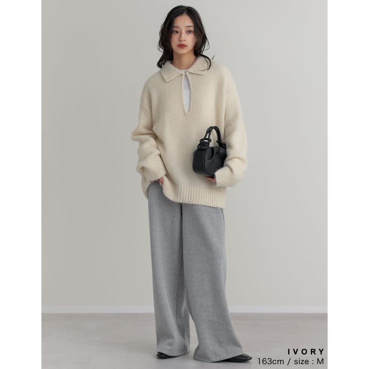 [新色追加][2025AW COLLECTION]起毛ブークレニットホック付き2… | Re:EDIT | 詳細画像12 