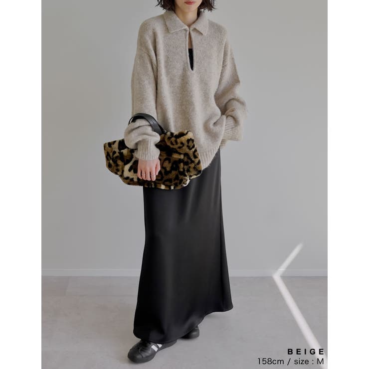 [新色追加][2025AW COLLECTION]起毛ブークレニットホック付き2… | Re:EDIT | 詳細画像17 
