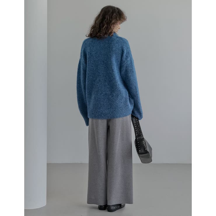 起毛ブークレニットホック付き2WAYトップス | Re:EDIT | 詳細画像10 