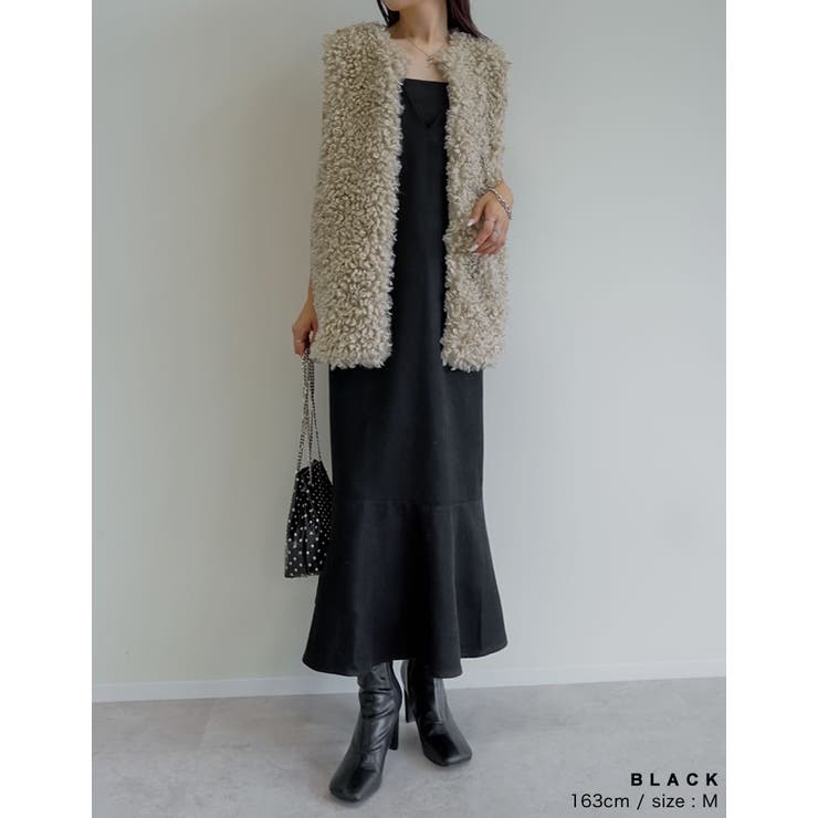 [アルガンオイル加工][低身長 高身長サイズ有]微起毛ツイルナロージャンパースカ… | Re:EDIT | 詳細画像16 