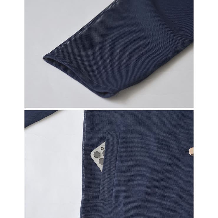 鹿の子メッシュ長袖テーラードジャケット | Re:EDIT | 詳細画像26 