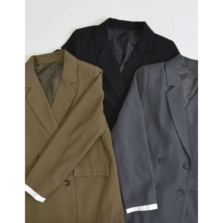 シャツレイヤードデザインテーラードジャケット | Re:EDIT | 詳細画像2 