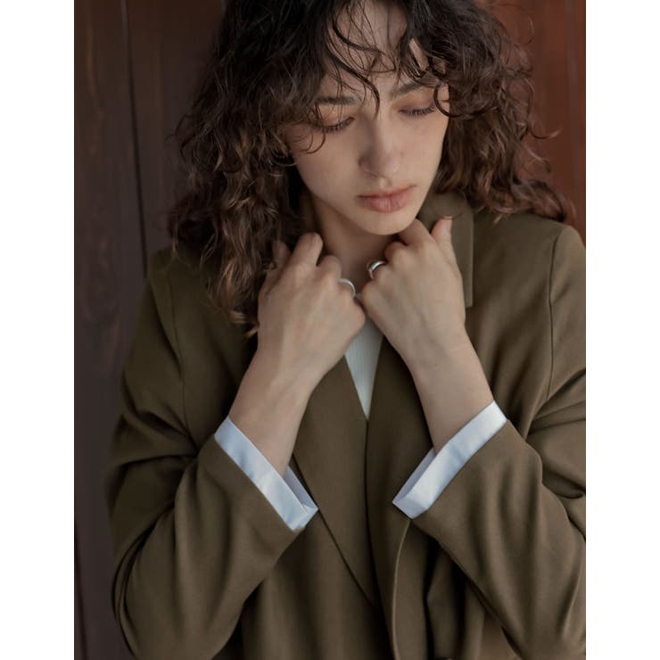 シャツレイヤードデザインテーラードジャケット | Re:EDIT | 詳細画像8 