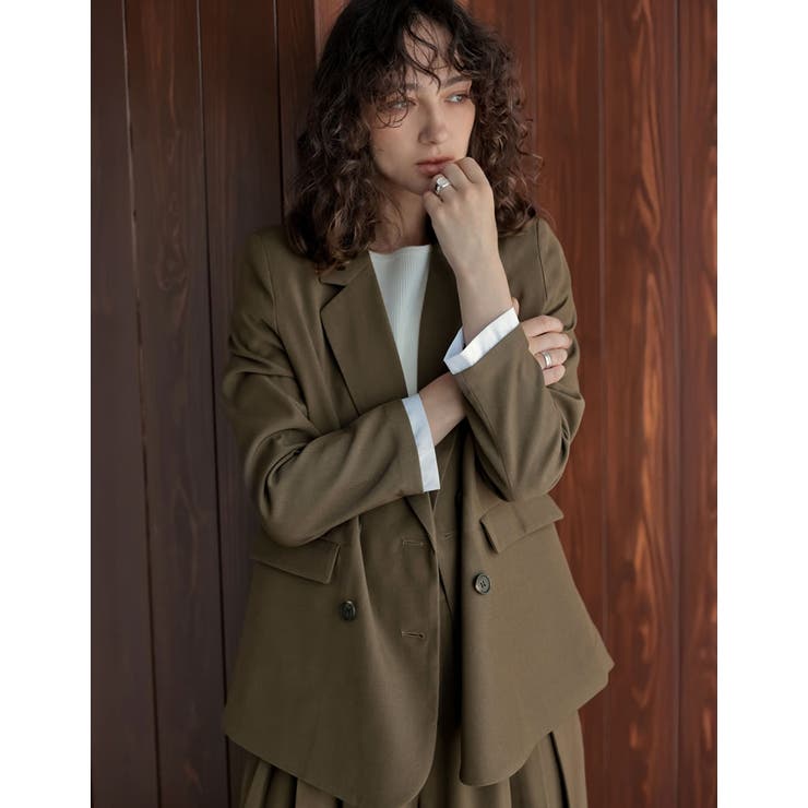 シャツレイヤードデザインテーラードジャケット | Re:EDIT | 詳細画像10 