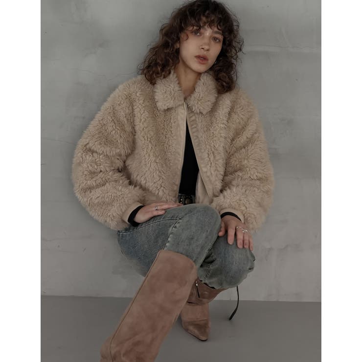 [2025AW COLLECTION]カーリーフォーファーブルゾン | Re:EDIT | 詳細画像12 