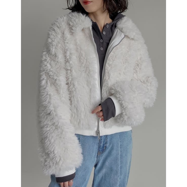 [2025AW COLLECTION]カーリーフォーファーブルゾン | Re:EDIT | 詳細画像2 