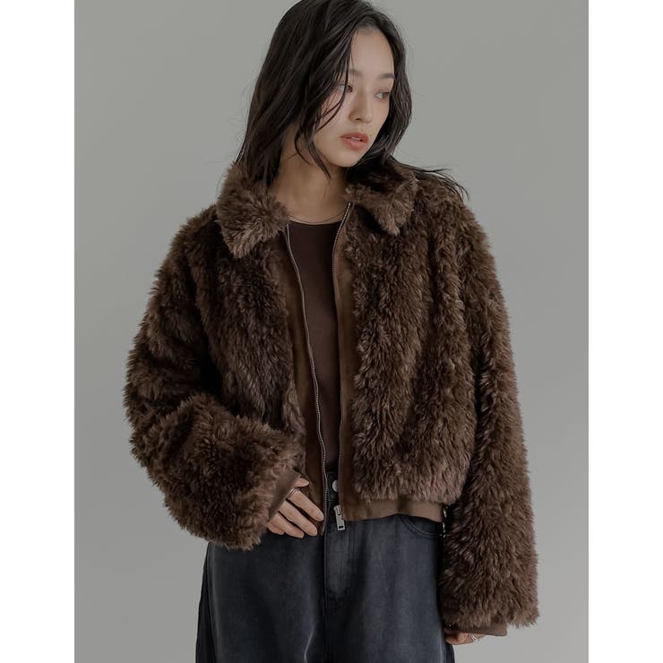 [2025AW COLLECTION]カーリーフォーファーブルゾン | Re:EDIT | 詳細画像4 