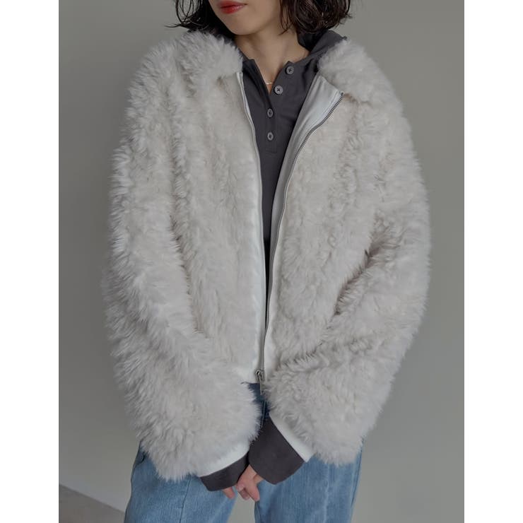 [2025AW COLLECTION]カーリーフォーファーブルゾン | Re:EDIT | 詳細画像7 