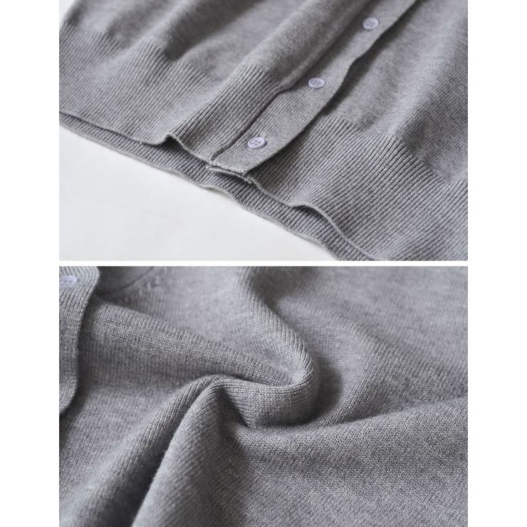 [2025AW COLLECTION]シャツドッキングレイヤード風ニットカーディ… | Re:EDIT | 詳細画像21 