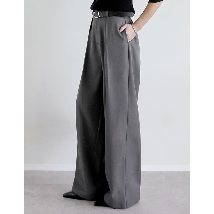 ストレッチミックスツイルクロスタックワイドパンツ | Re:EDIT | 詳細画像27 