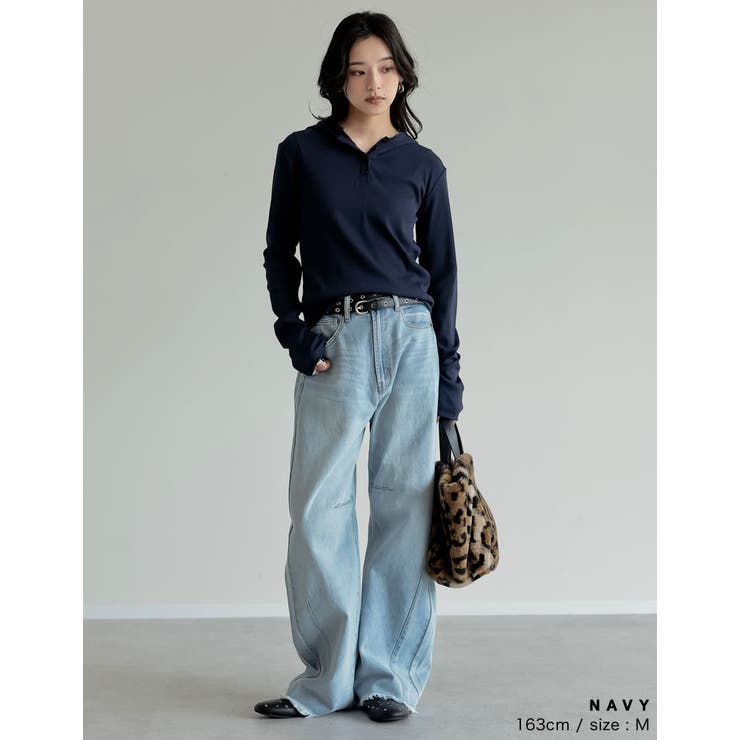 [2025AW COLLECTION][汗じみ防止][UVカット]リブカットソー… | Re:EDIT | 詳細画像16 