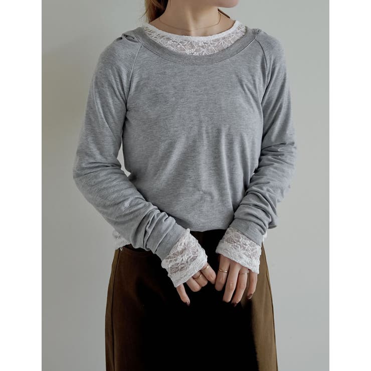 フード付き長袖トップス | Re:EDIT | 詳細画像3 