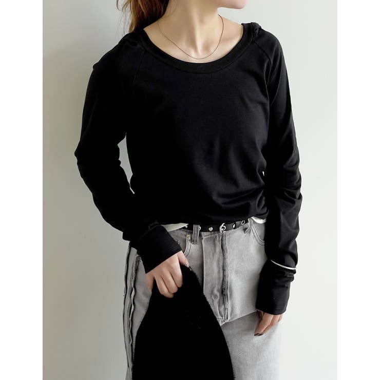 フード付き長袖トップス | Re:EDIT | 詳細画像9 