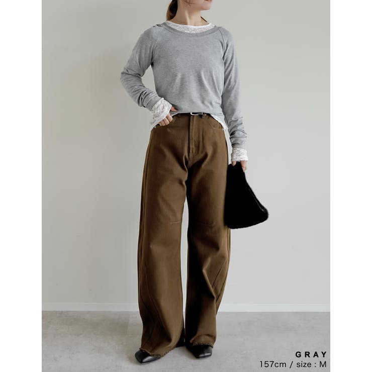 フード付き長袖トップス | Re:EDIT | 詳細画像10 