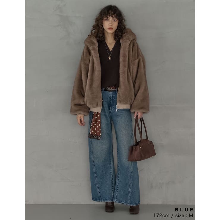 サイド切り替えコットンデニムパンツ | Re:EDIT | 詳細画像27 