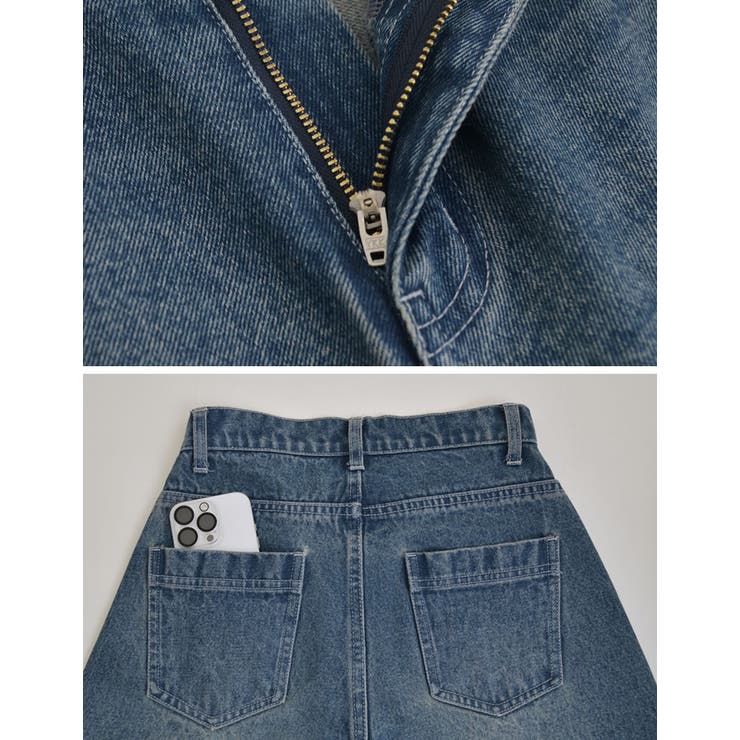 サイド切り替えコットンデニムパンツ | Re:EDIT | 詳細画像37 